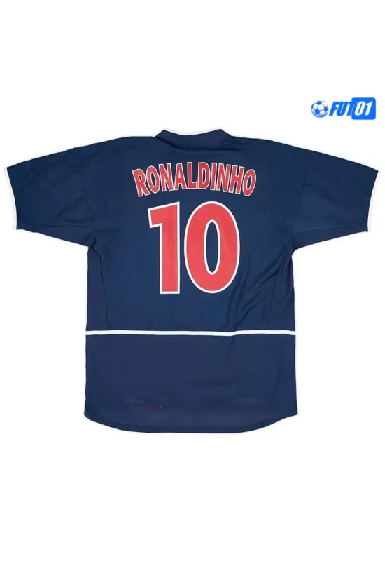 Camiseta RONALDINHO 10 Barata PSG Local 2002/03 Antigua