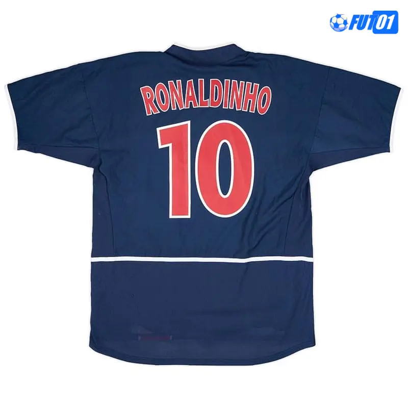 Camiseta RONALDINHO 10 Barata PSG Local 2002/03 Antigua