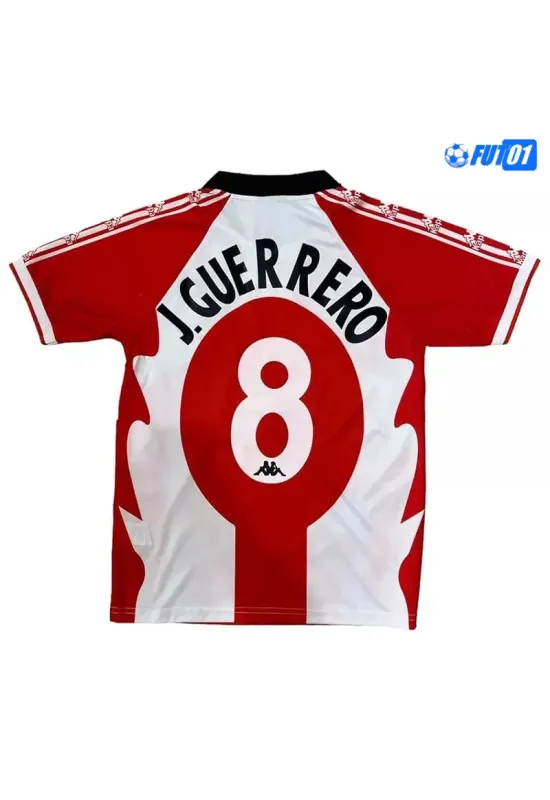 Camiseta J.GUERRERO 8 Futbol Athletic de Bilbao Home Primera Equipación 1997/98 Antigua