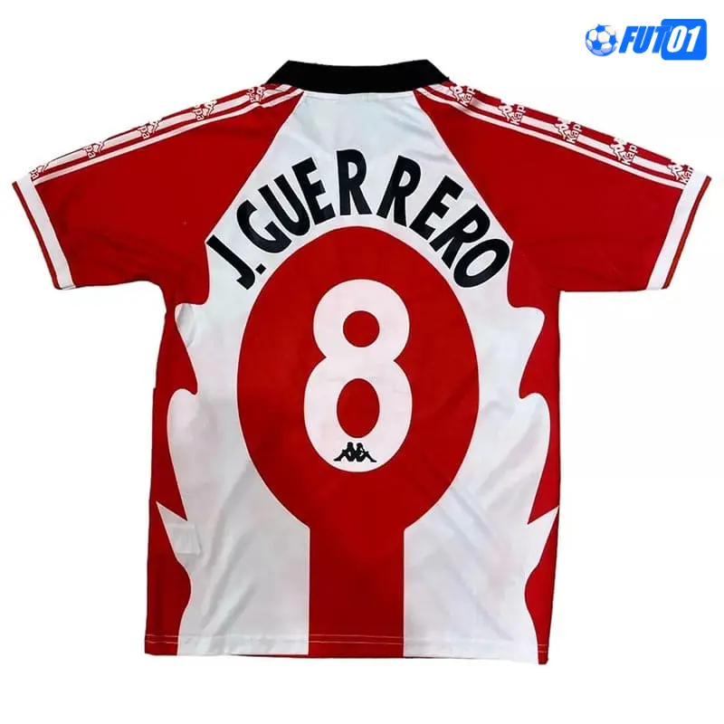 Camiseta J.GUERRERO 8 Futbol Athletic de Bilbao Home Primera Equipación 1997/98 Antigua