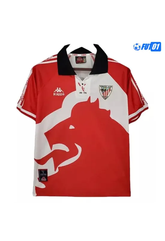 Camiseta J.GUERRERO 8 Futbol Athletic de Bilbao Home Primera Equipación 1997/98 Antigua