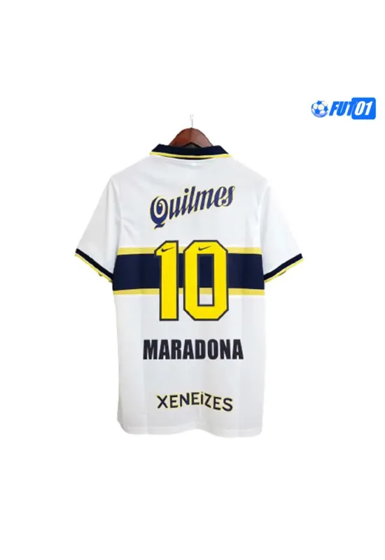 Camiseta MARADONA 10 Replica Boca Juniors Away Segunda Equipación 1996/97  Retro Clasico