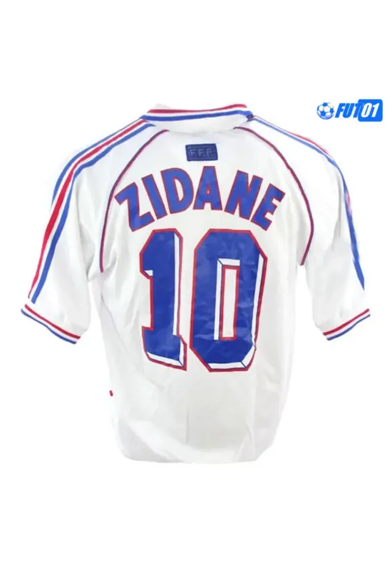 Camiseta ZIDANE 10 Calidad Premium Francia Visitante 1998  Retro Clasico