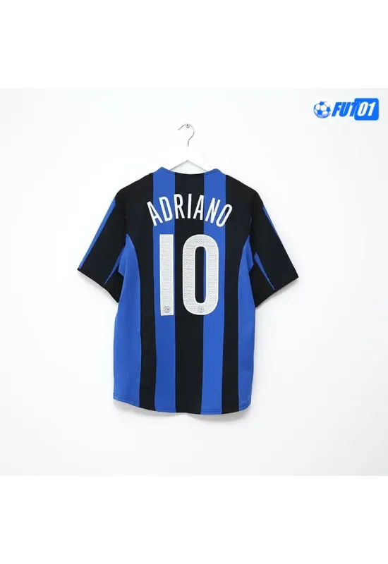Camiseta ADRIANO 10 Calidad AAA Inter de Milán Home 2004/05 Retro