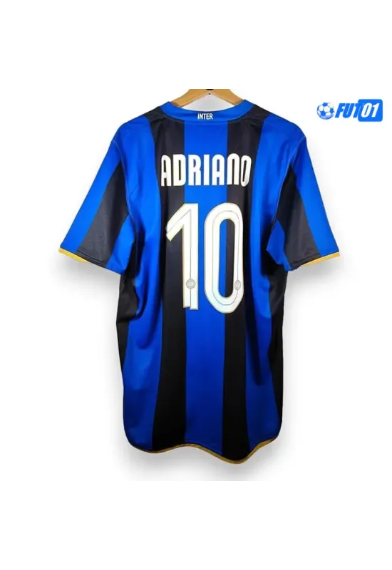 Camiseta ADRIANO 10 Calidad THAI Inter de Milán Primera Equipación 2008/09  Retro Clasico