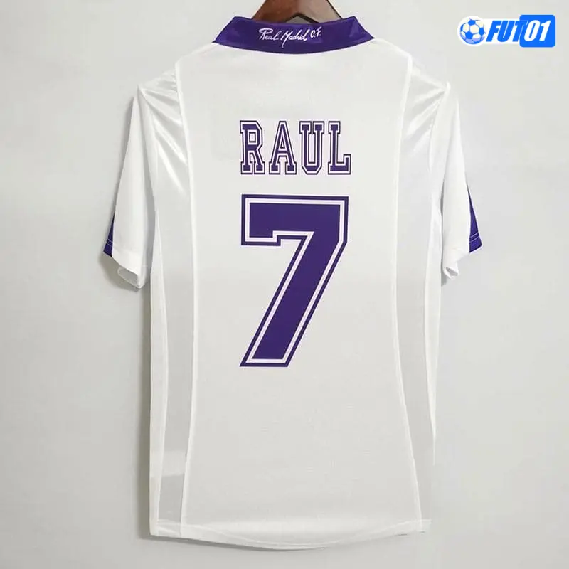 Camiseta RAUL 7 Calidad THAI Real Madrid Primera Equipación 1997/98 Vintage
