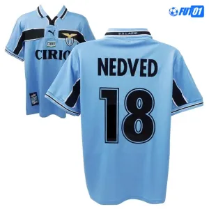 Camiseta NEDVED 18 Calidad THAI Lazio Local 1998/99  Retro Clasico