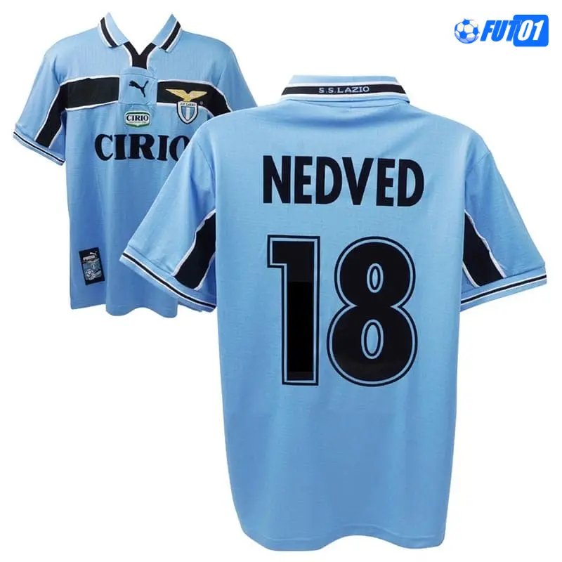 Camiseta NEDVED 18 Calidad THAI Lazio Local 1998/99  Retro Clasico