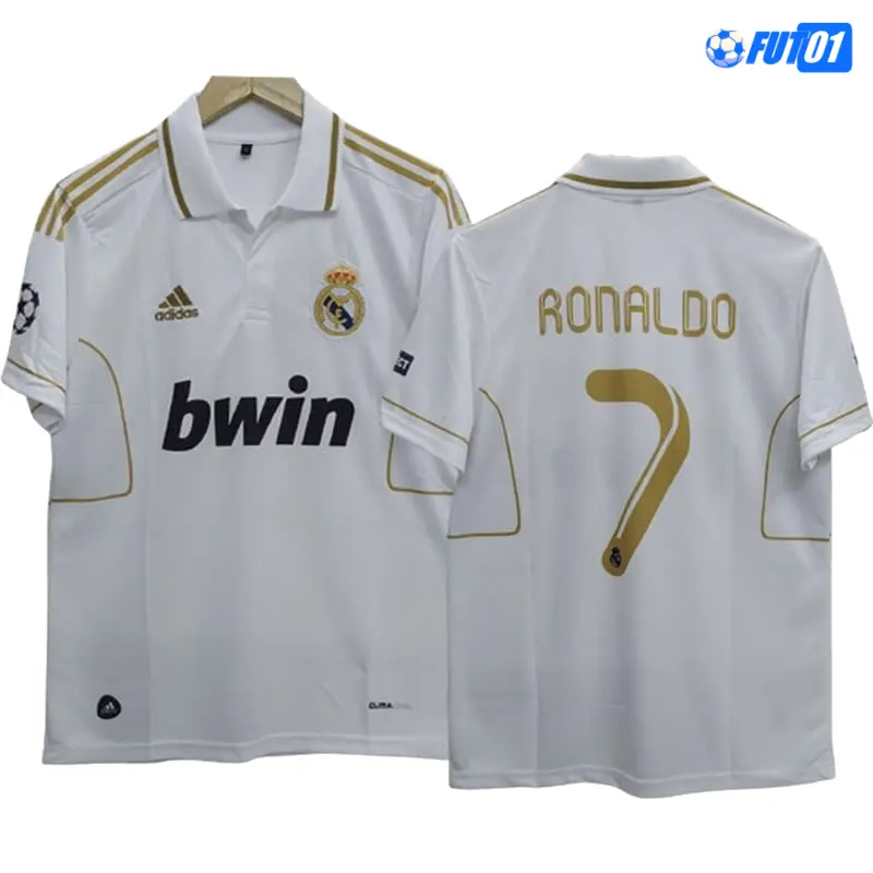 Camiseta RONALDO 7 Futbol Real Madrid Home Primera Equipación 2011/12 Retro