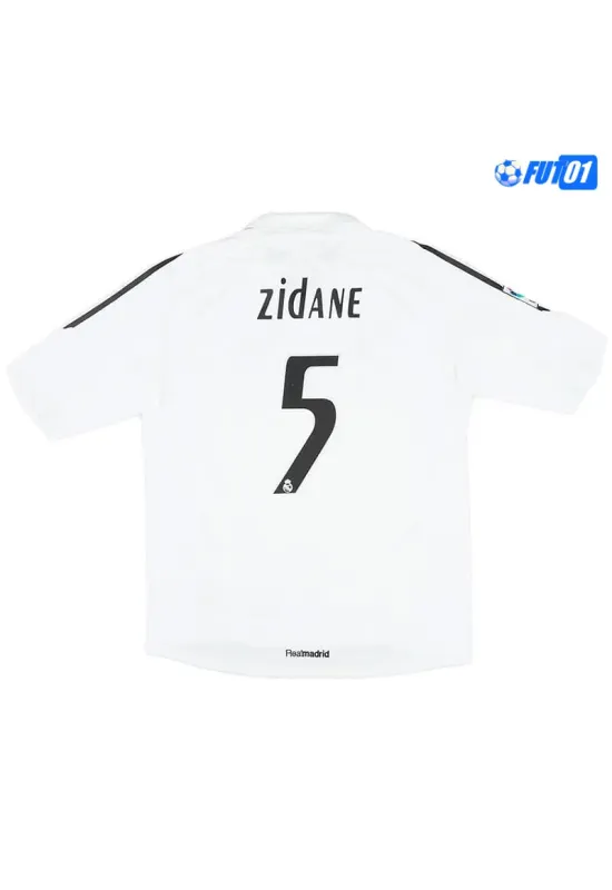Camiseta ZIDANE 5 Calidad Premium Real Madrid Local Primera Equipación 2005/06  Retro Clasico