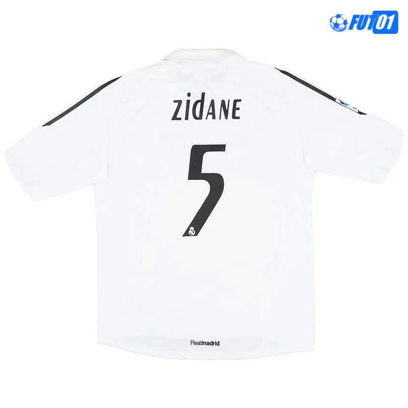 Camiseta ZIDANE 5 Calidad Premium Real Madrid Local Primera Equipación 2005/06  Retro Clasico