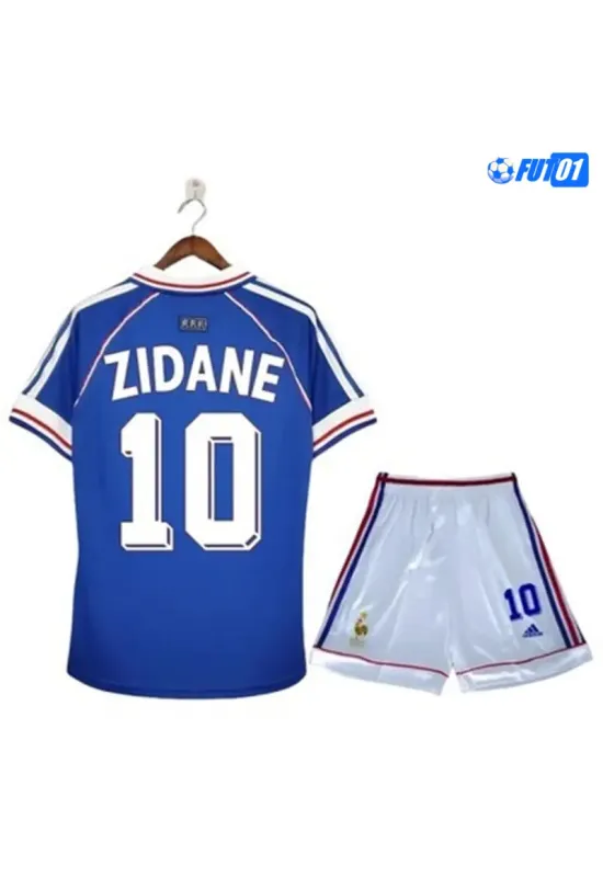 Camiseta ZIDANE 10 Replica Francia Home 1998  Retro Clasico