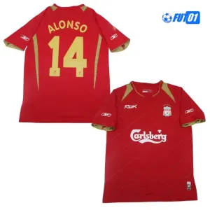 Camiseta ALONSO 14 Replica Liverpool Home 2005/06 Vintage