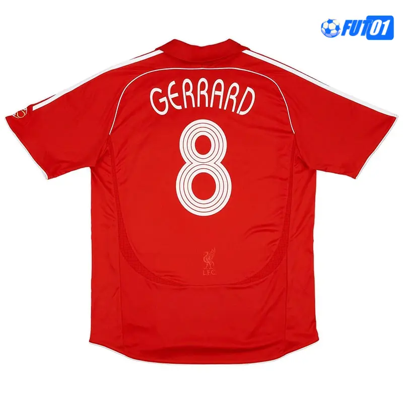 Camiseta GERRARD 8 Calidad Premium Liverpool Primera Equipación 2006/08 Vintage