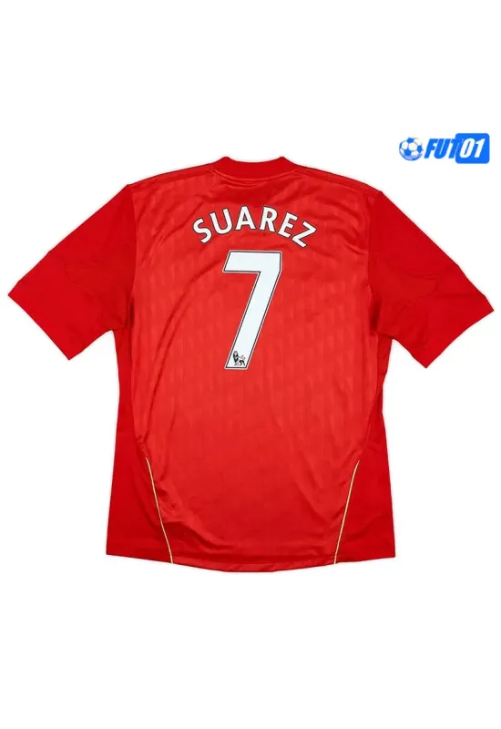 Camiseta SUAREZ 7 Barata Liverpool Local Primera Equipación 2010 Antigua
