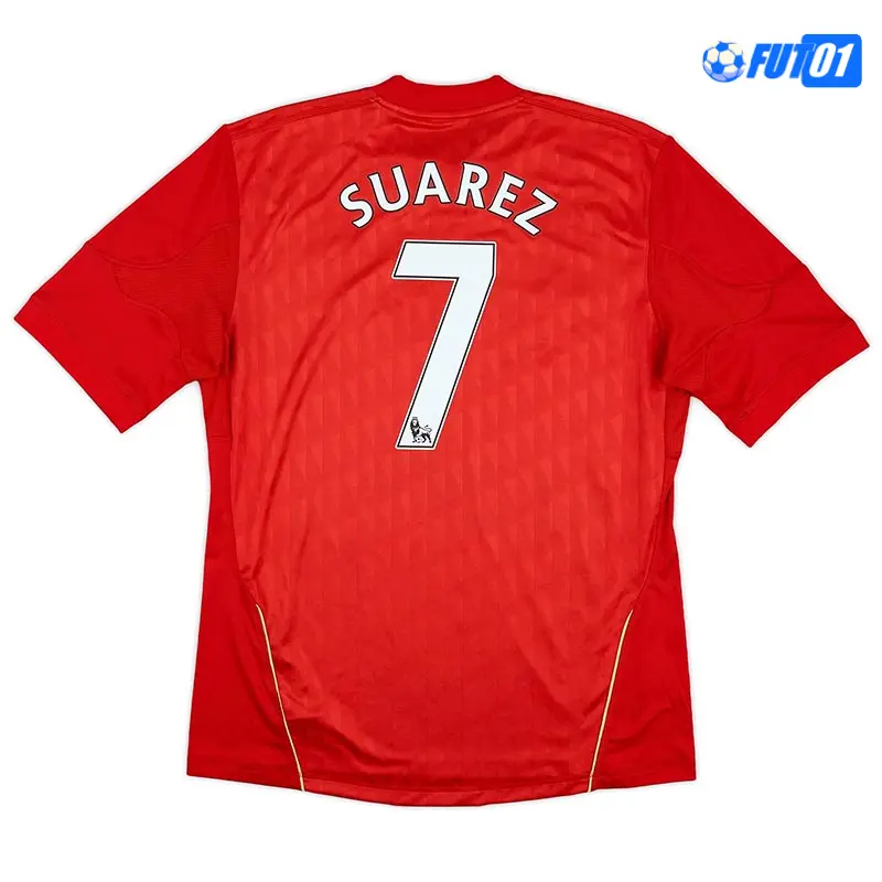 Camiseta SUAREZ 7 Barata Liverpool Local Primera Equipación 2010 Antigua