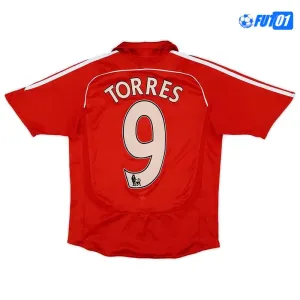 Camiseta TORRES 9 Calidad AAA Liverpool Local 2006/08 Retro