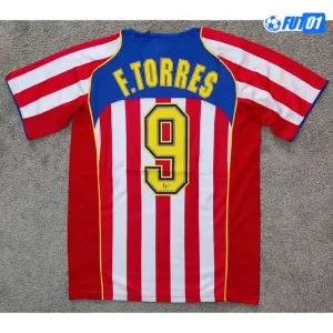 Camiseta F.TORRES 9 Replica Atlético de Madrid Home Primera Equipación 2004/05 Retro