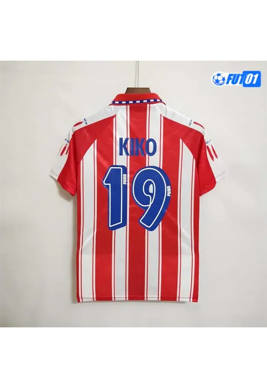 Camiseta KIKO 19 Calidad THAI Atlético de Madrid Primera Equipación 1994/95 Antigua