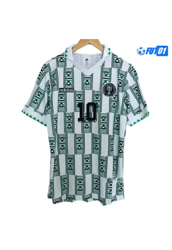 Camiseta OKOCHA 10 Futbol Nigeria Visitante 1994  Retro Clasico