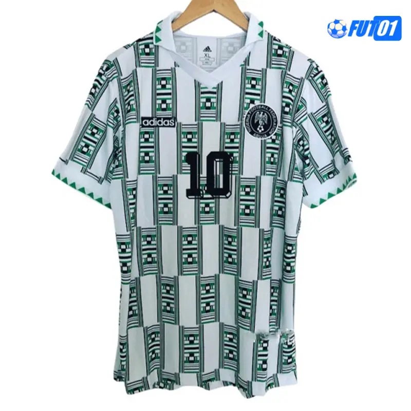 Camiseta OKOCHA 10 Futbol Nigeria Visitante 1994  Retro Clasico