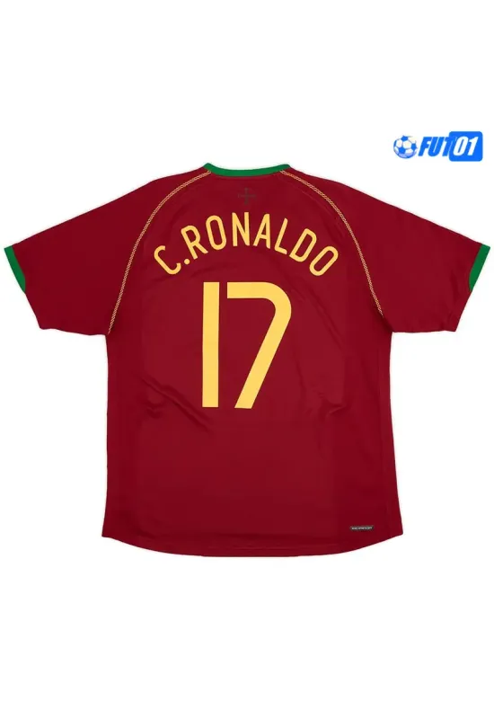 Camiseta C.RONALDO 17 Futbol Portugal Home 2006 Vintage