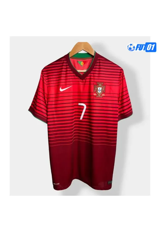 Camiseta RONALDO 7 Calidad THAI Portugal Home Primera Equipación 2014 Retro