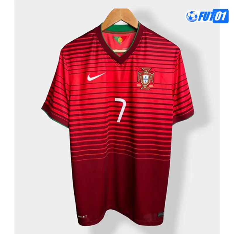 Camiseta RONALDO 7 Calidad THAI Portugal Home Primera Equipación 2014 Retro