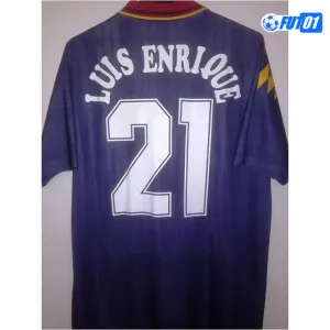 Camiseta LUIS ENRIQUE 21 Futbol España Away Segunda Equipación 1994 Vintage
