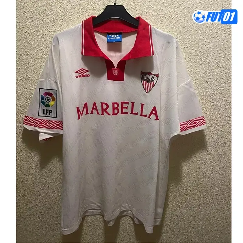 Camiseta SUKER 9 Calidad AAA Sevilla Primera Equipación 1994/96  Retro Clasico