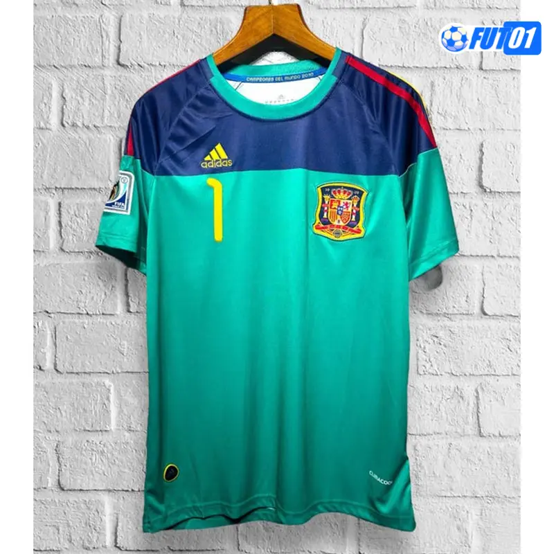Camiseta CASILLAS 1 Calidad AAA España  2010 Vintage