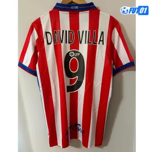 Camiseta DAVID VILLA 9 Calidad Premium Sporting de Gijón Home Primera Equipación 2002/03 Antigua