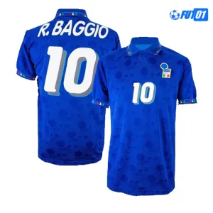 Camiseta R.BAGGIO 10 Futbol Italia Local 1994  Retro Clasico