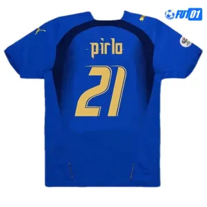 Camiseta PIRLO 21 Replica Italia Primera Equipación 2006 Retro
