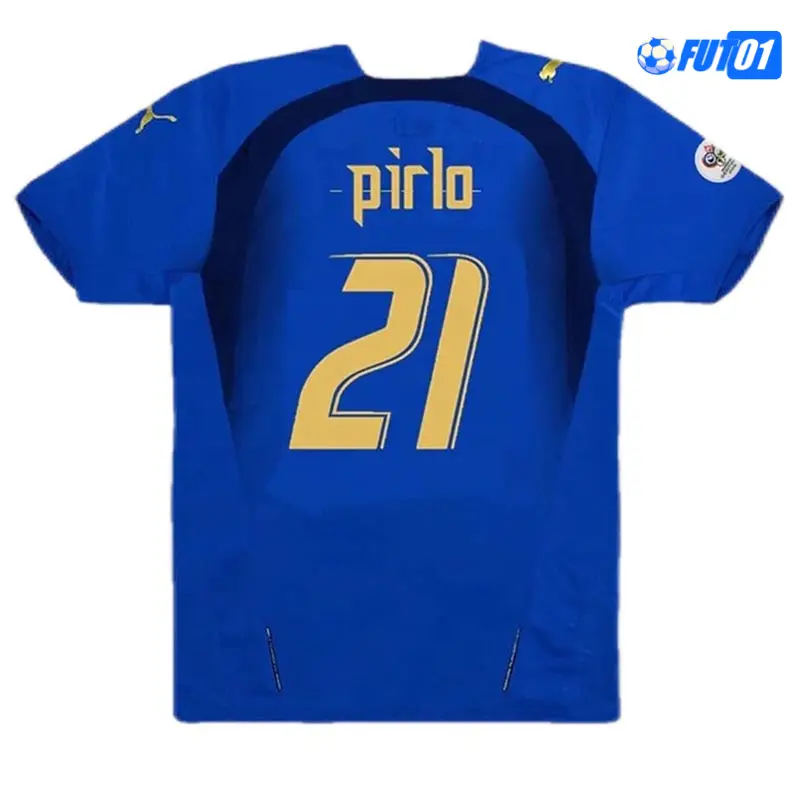 Camiseta PIRLO 21 Replica Italia Primera Equipación 2006 Retro