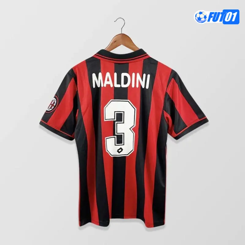 Camiseta MALDINI 3 Calidad AAA AC Milán Home Primera Equipación 1996/97 Vintage