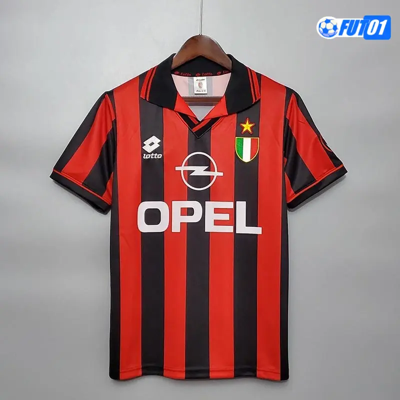 Camiseta MALDINI 3 Calidad AAA AC Milán Home Primera Equipación 1996/97 Vintage