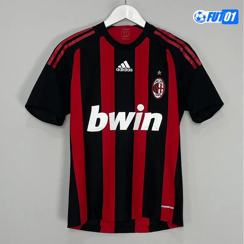 Camiseta RONALDINHO 80 Barata AC Milán Local Primera Equipación 2008/09 Vintage
