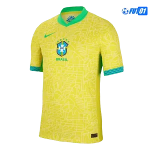 Camiseta Barata Brasil Local 2024 Versión Jugador
