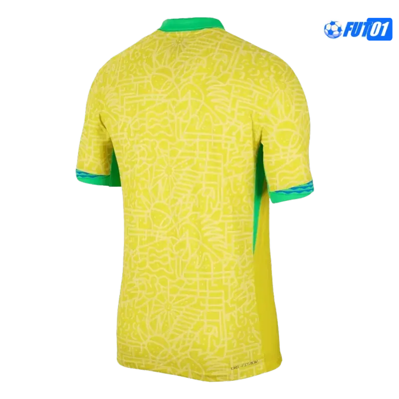Camiseta Barata Brasil Local 2024 Versión Jugador