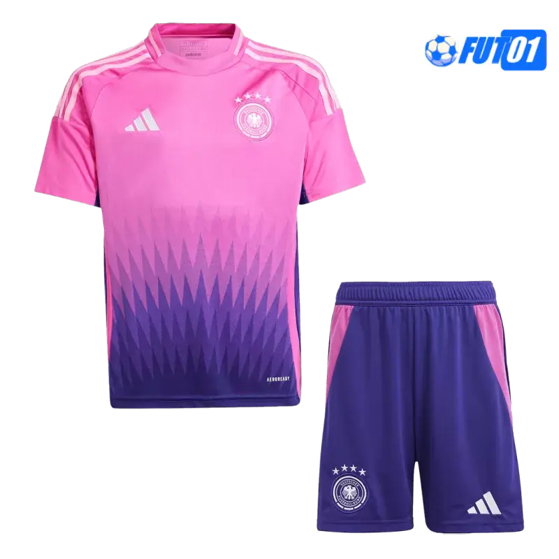 Camiseta Barata Alemania Visitante Segunda Equipación 2024(Camiseta + Pantalón Corto)