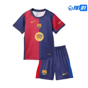 Camiseta Barata Barcelona Primera Equipación 2024/25(Camiseta + Pantalón Corto)