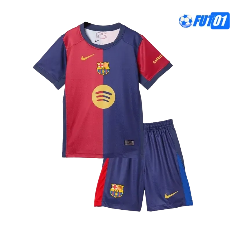 Camiseta Barata Barcelona Primera Equipación 2024/25(Camiseta + Pantalón Corto)