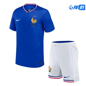 Camiseta Replica Francia Home Primera Equipación 2024(Camiseta + Pantalón Corto)