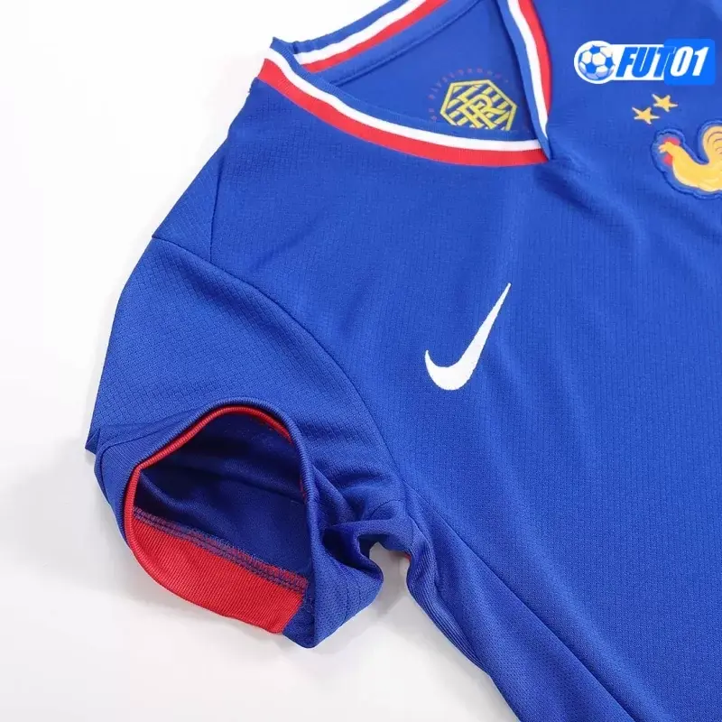 Camiseta Replica Francia Home Primera Equipación 2024(Camiseta + Pantalón Corto)
