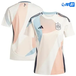 Camiseta Calidad Premium España Visitante Segunda Equipación la EURO Femenina 2025 Mujer