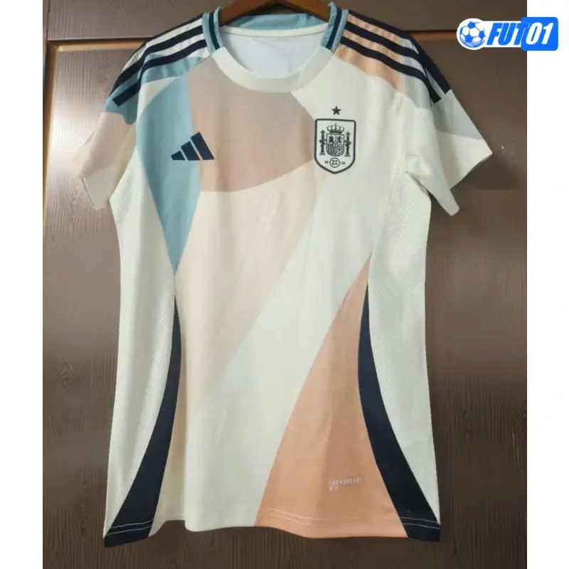 Camiseta Calidad Premium España Visitante Segunda Equipación la EURO Femenina 2025 Mujer
