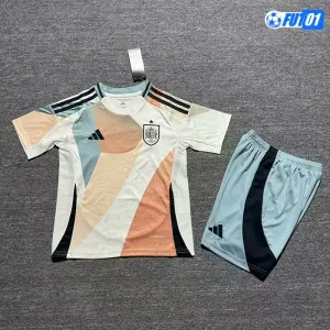 Camiseta Futbol España Visitante la EURO Femenina 2025 Niño