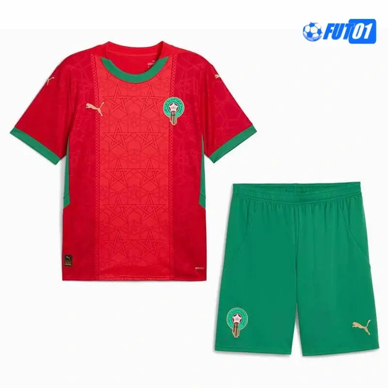 Camiseta Calidad THAI Marruecos Home Primera Equipación 2025 Niño