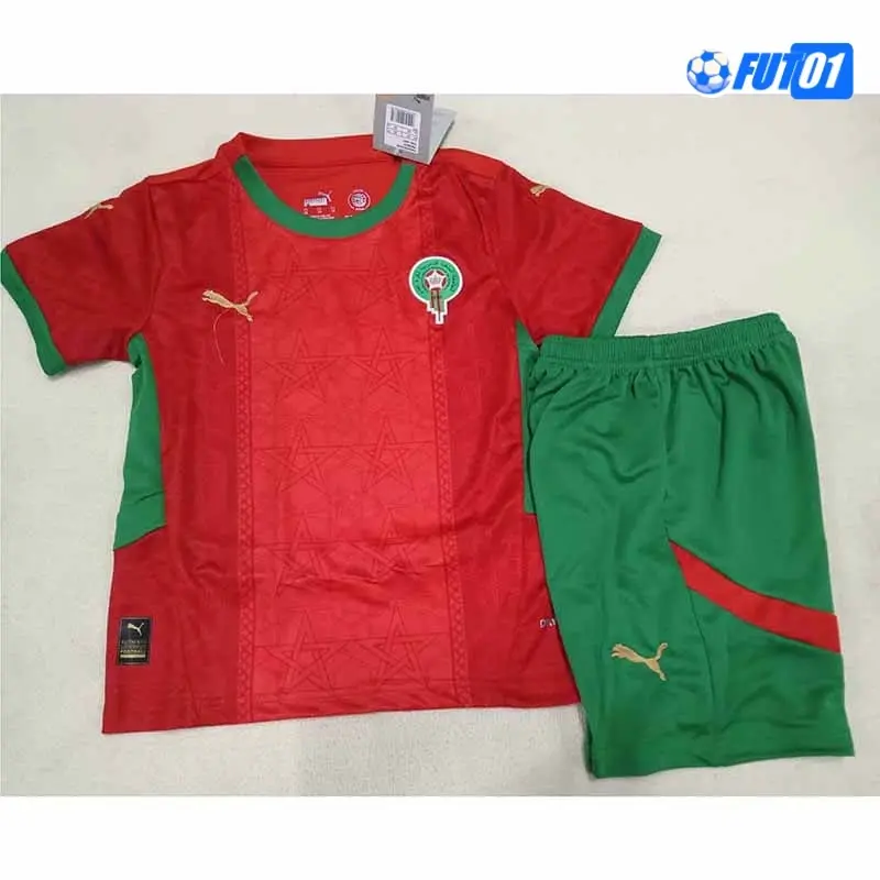 Camiseta Calidad THAI Marruecos Home Primera Equipación 2025 Niño